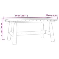 3-delige Loungeset massief vurenhout - thumbnail