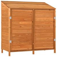 VidaXL Tuinschuur 102x52x112 cm massief vurenhout bruin - thumbnail
