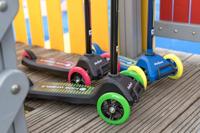 Rebel ZAB0121G - Driewielige kids step Kids Wheels - Vanaf 3 jaar - Zwart/groen - thumbnail