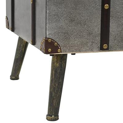 VidaXL Salontafel 102x51x47,5 cm mdf en aluminium