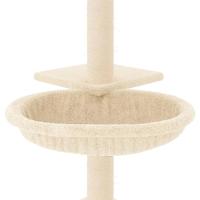 VidaXL Kattenmeubel met sisal krabpalen 72 cm crèmekleurig - thumbnail