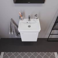Wastafelonderkast Duravit No.1 Met 1 Deur Links 44x38.6x47.8 cm Met Geïntegreerde Greep Mat Wit Duravit - thumbnail