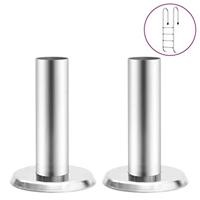 Leuningbeugels voor zwembadladder 2 st 304 roestvrij staal - thumbnail