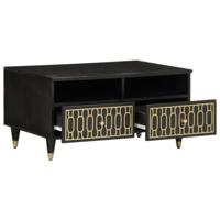 Salontafel 80x54x40 cm massief mangohout - thumbnail