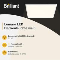 Brilliant G81992/85 Deckenaufbau-Paneel 42x42cm Plafondlamp Energielabel: D (A - G) Wit - thumbnail