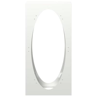 Brandhoutrek 50x23x100 cm koudgewalst staal wit