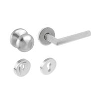 Intersteel voordeurset veiligheidsbeslag 3-delig SKG3*** rond - RVS - thumbnail