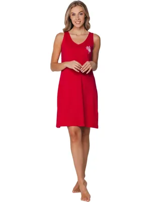 Rood katoenen nachthemd Rebelle Rood katoenen nachthemd Rebelle