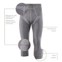 Falke Heren 3/4 Tights Wool-Tech Heren Thermobroek Black S - thumbnail