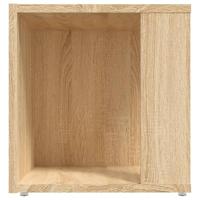 VidaXL Bijzettafel 33x33x34,5 cm bewerkt hout sonoma eikenkleurig - thumbnail