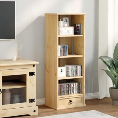 Cd-kast Corona 40x30x110 cm massief grenenhout