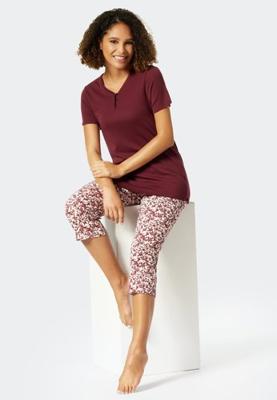 Schiesser Schiesser Pyjama 3/4, korte mouw plum 176994 42/XL