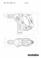 Metabo boorhamer bh 18 ltx bl 16 battery hammer drill bh 18 ltx bl 16 - thumbnail