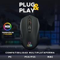 Wireless muis The G-Lab KULT-KRYPTON Zwart - thumbnail