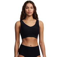 Bralette top met vulling - Soft Stretch - Padded top - Bralette / BH Top naadloos dames - Rood - zwart - Huidskleur - thumbnail