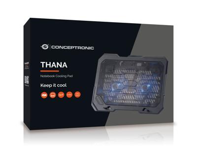 Conceptronic THANA01B Cooling-pad voor laptop Conceptronic THANA01B Cooling-pad voor laptop