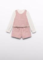 Abel & Lula winter bermuda-set meisjes - roze - thumbnail