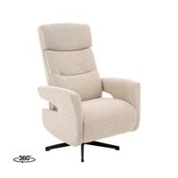 LABEL51 Fauteuil Copenhagen - Naturel - Royal Boucle - Manueel Verstelbaar - thumbnail