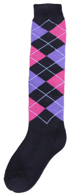 Kniekous RE d.grijs/roze/paars 43-46