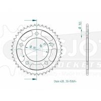 ESJOT Chain wheel 428 42z steel black - thumbnail
