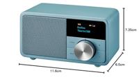 Sangean Genuine Mini DDR-7 Radio DAB+, VHF (FM) AUX, Bluetooth Turquoise - thumbnail