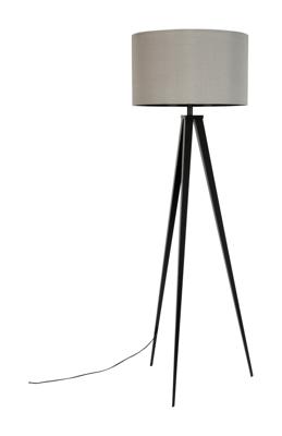 Zuiver Vloerlamp 'Tripod' 157cm, kleur Grijs Zuiver Vloerlamp 'Tripod' 157cm, kleur Grijs