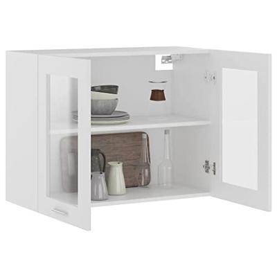 Bovenkast Lyon 80x31x60 cm bewerkt hout wit