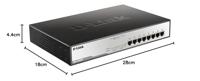 D-Link DGS-1008MP Netwerk switch 8 poorten 1 GBit/s PoE-functie - thumbnail