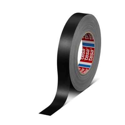 Tesa ducttape Tesaband 4688 zwart 25mmx50mtr Tesa ducttape Tesaband 4688 zwart 25mmx50mtr