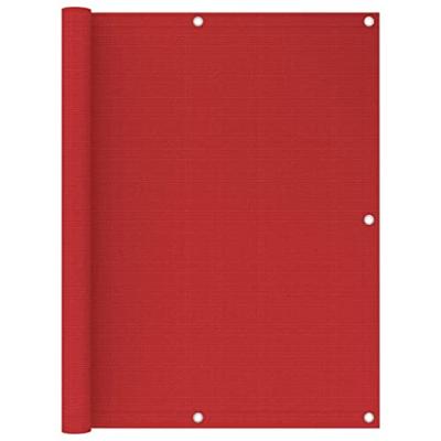 VidaXL Balkonscherm 120x500 cm hdpe rood