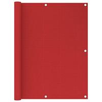 VidaXL Balkonscherm 120x500 cm hdpe rood - thumbnail