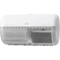 Toiletpapierdispenser tork t4 duo wit - thumbnail