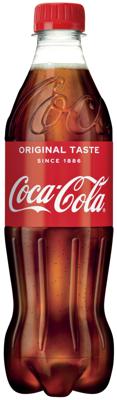Frisdrank coca cola regular petfles 500ml Frisdrank coca cola regular petfles 500ml