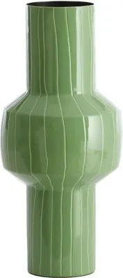 Light & Living vaas metaal senuma 18x42cm mint groen