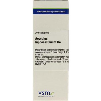 VSM Aesculus hippocastanum D4 (20 ml) VSM Aesculus hippocastanum D4 (20 ml)