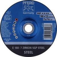 PFERD TOOLS 62217737 E 180-7 ZIRKON SGP STEEL Afbraamschijf gebogen Diameter 180 mm Boordiameter 22.23 mm Staal 10 stuk(s) - thumbnail