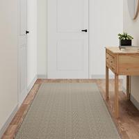 VidaXL Tapijtloper 80x300 cm sisal-look zilverkleurig - thumbnail
