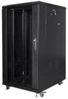 Lanberg FF01-6822-12B rack 22U Vrijstaande rek Zwart - thumbnail