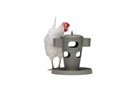 Beeztees snacktoren kip grijs 30x30x32,5cm kip - thumbnail