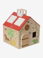 Boerderij met houten benodigdheden / toebehoren FSC®-hout rood - thumbnail