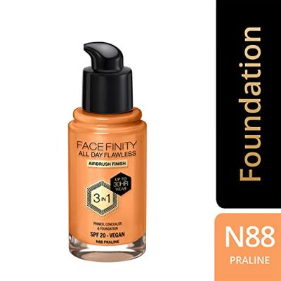 Max Factor Facefinity All Day Flawless 3 In 1 Foundation 30 ml N88 Praline Dames