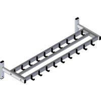 V-part wandgarderobe, 19 haken - thumbnail