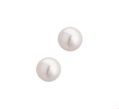 TFT Oorknoppen Parel Zilver Gerhodineerd Glanzend