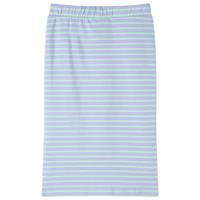 Kinderrokje recht met strepen 92 felmintkleurig - thumbnail