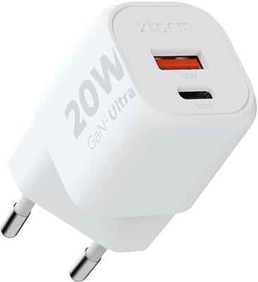 Xtorm GaN2-Ultra Charger 20W 1xUSB-C USB-A Oplader Wit - thumbnail