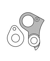 Union Derailleurhanger gh-176 zwart - thumbnail