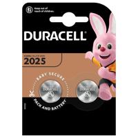 Duracell knoopcel Electronics CR2025, blister van 2 stuks - thumbnail
