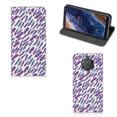 Nokia 9 PureView | Hoesje met Magneet | Feathers Color Nokia 9 PureView | Hoesje met Magneet | Feathers Color