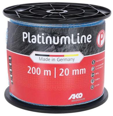 AKO platinumline schriklint 20 mm witblauw 200m