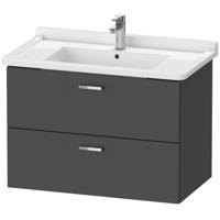 Duravit XBase wastafelonderkast 80x46,8 cm met 2 laden voor Starck 3 wastafel, matgrafiet - thumbnail